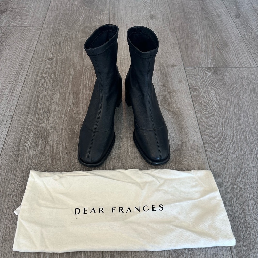 EUC Dear Frances Iris Boot, Black, Size 37, MSRP $690